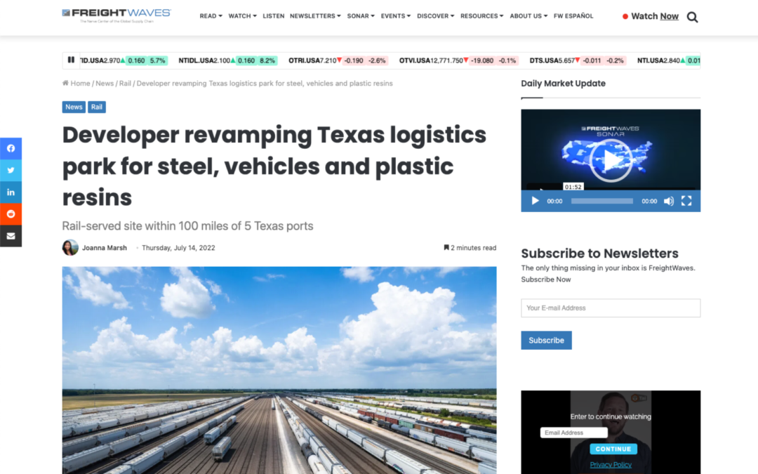 Freight Waves News Coverage