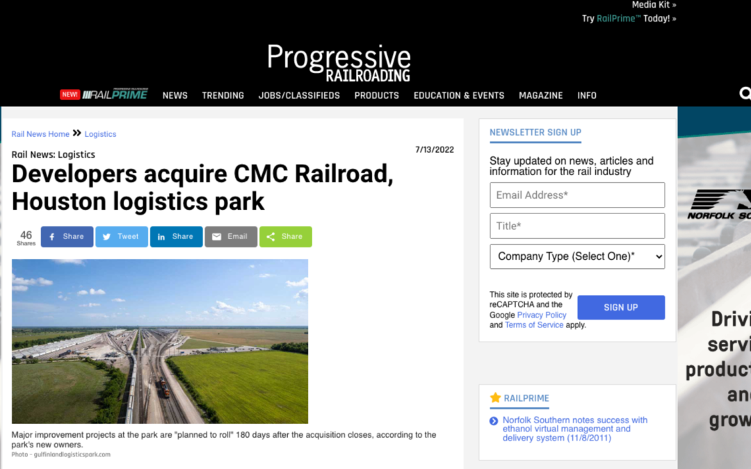 Progressive Railroading News Coverage